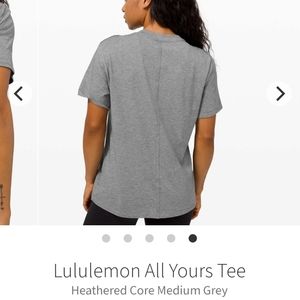 Lululemon All Yours Tee, size 8